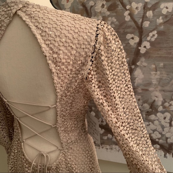 Free People Kaya Sequin Lace Dress - Picture 11 of 12